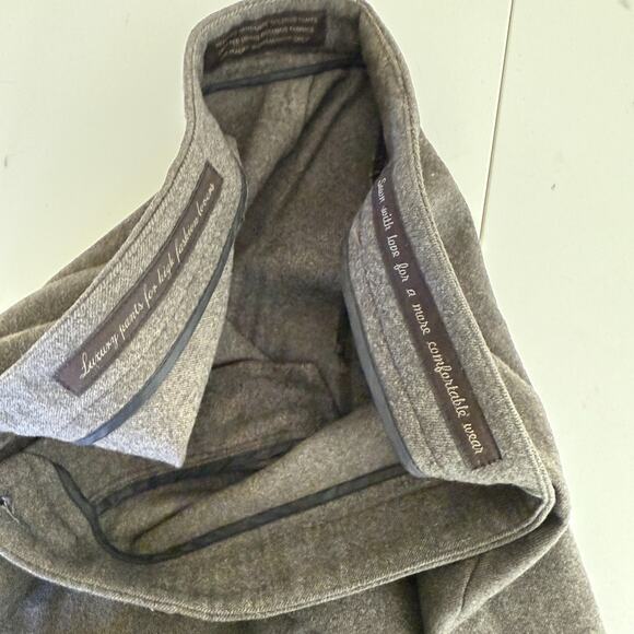 Peserico Womens Brown High Rise Slim Trouser Dress Pants - 48 (14 US) - Picture 6 of 8